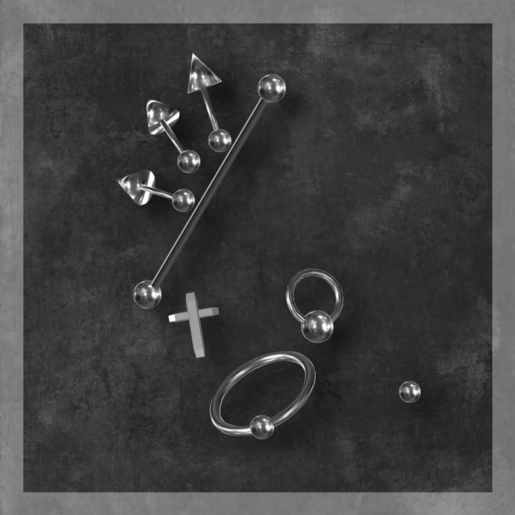 【Free / 無料】 狛乃対応 pierce set