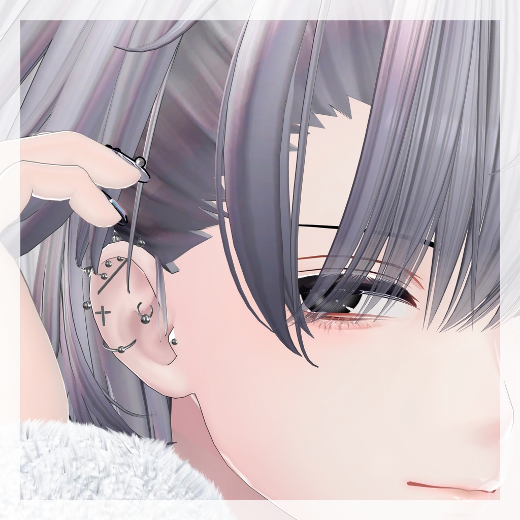 【Free / 無料】 狛乃対応　pierce set