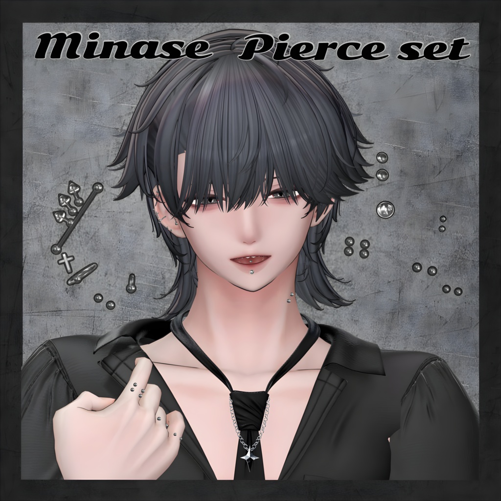 【水瀬専用】 labret center tongue set +おまけ / リップシンク対応