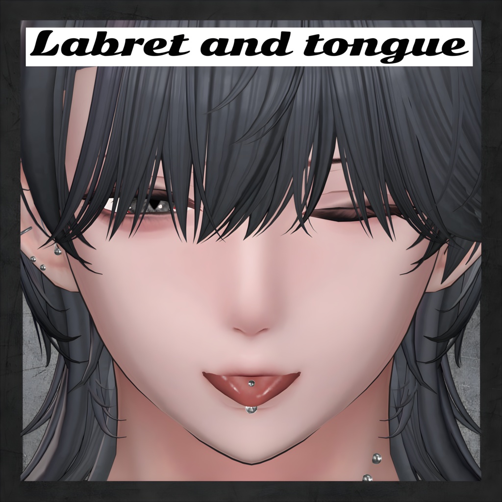 【水瀬専用】 labret center tongue set +おまけ / リップシンク対応