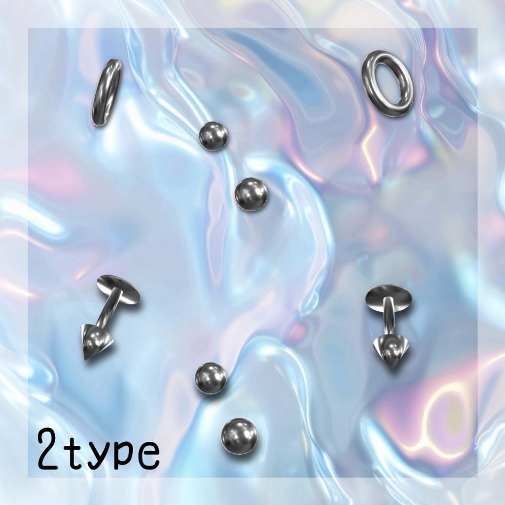 【彼方専用】face pierce set / リップシンク対応