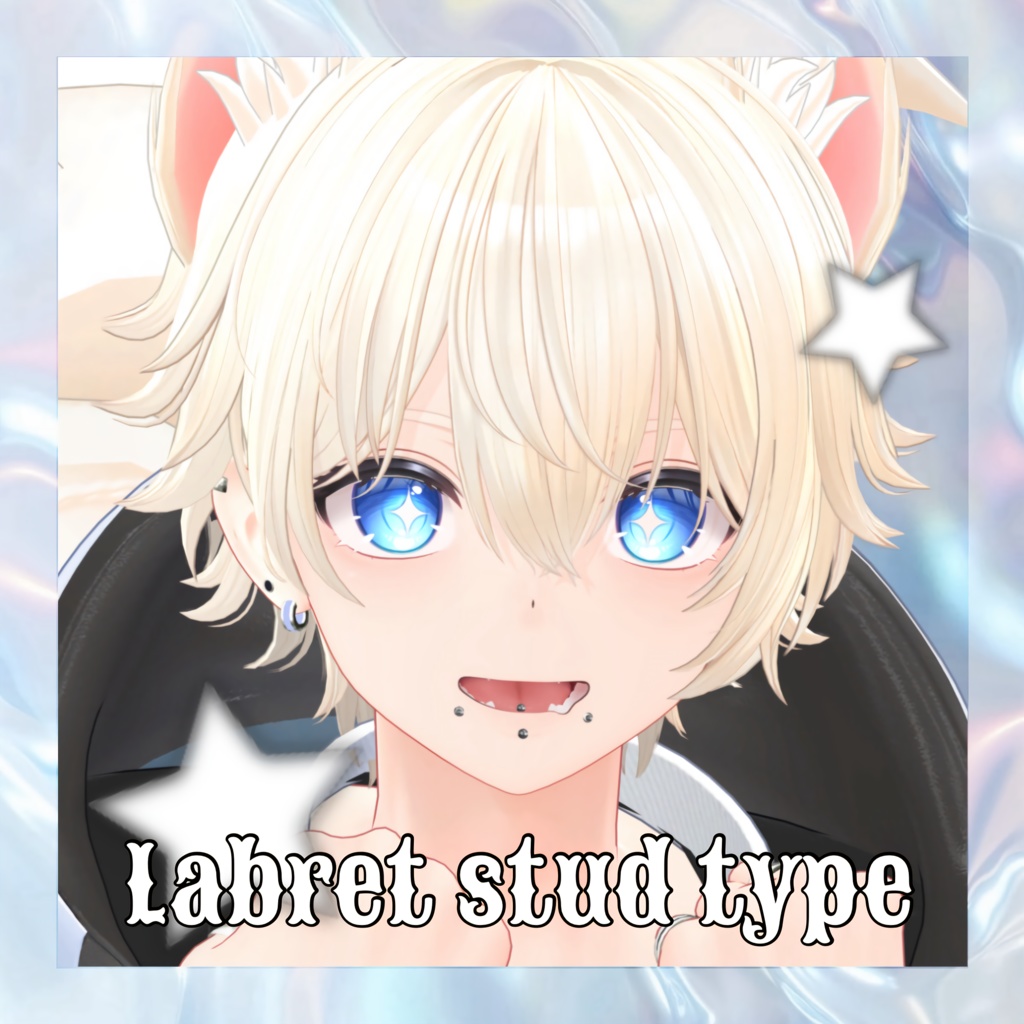 【彼方専用】face pierce set / リップシンク対応