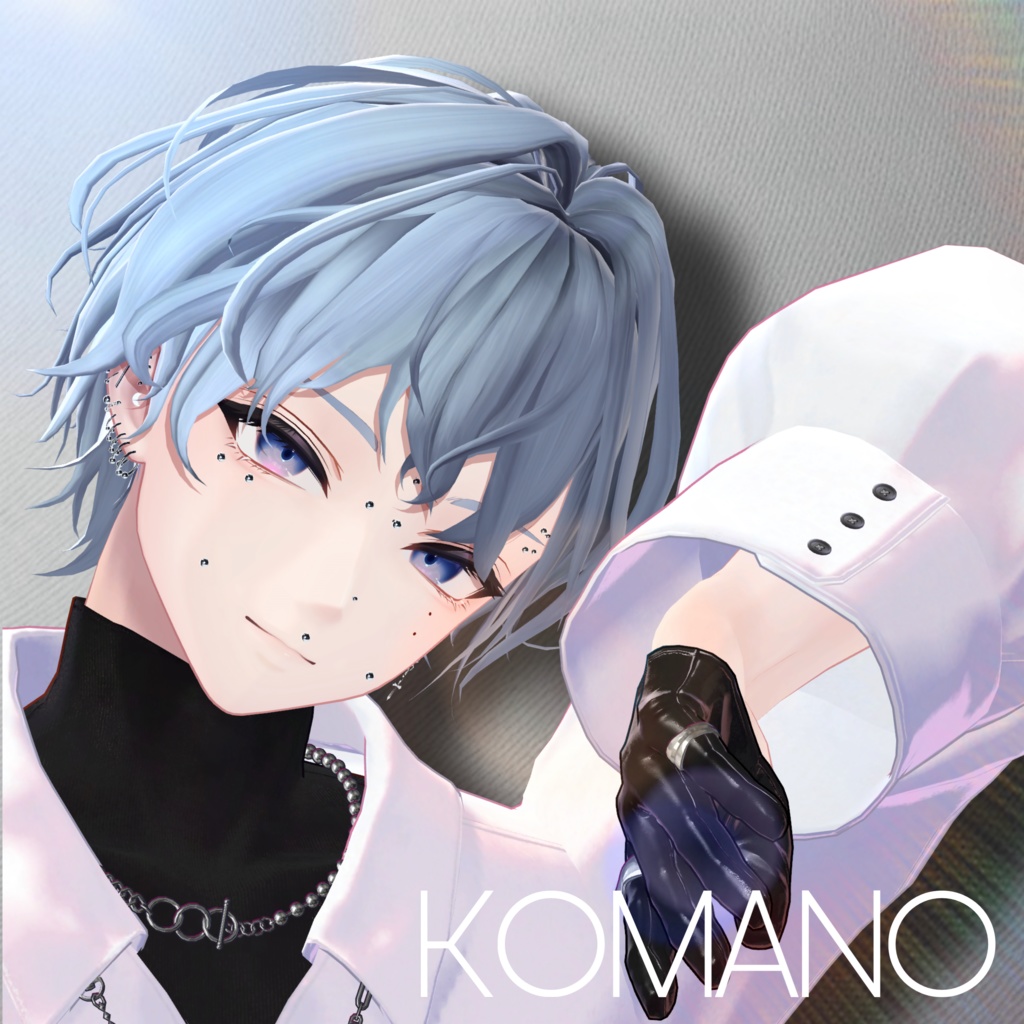 【8アバター】 Obscure Points / フェイスピアスセット【リップシンク対応】