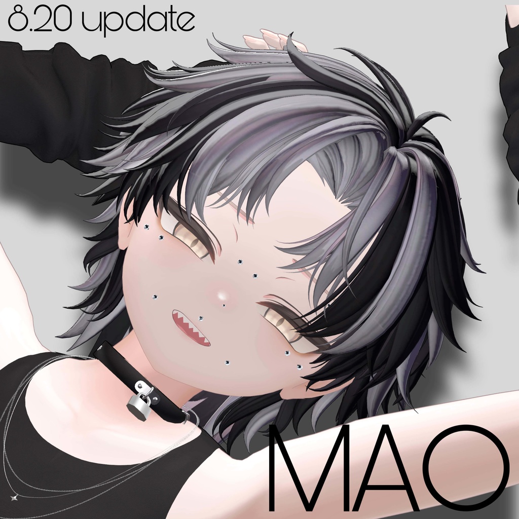 【8アバター】 Obscure Points / フェイスピアスセット【リップシンク対応】