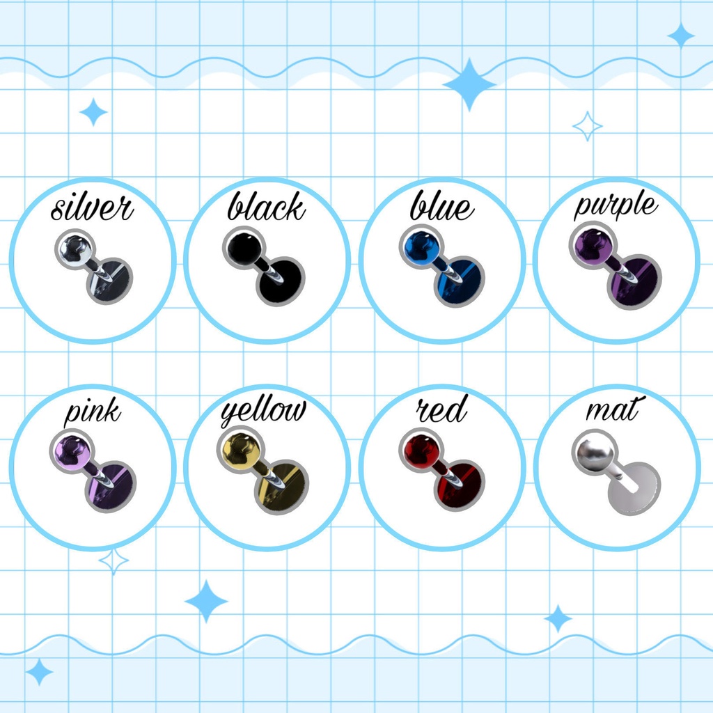 【ぷまちゃん専用】 face pierce set / リップシンク対応