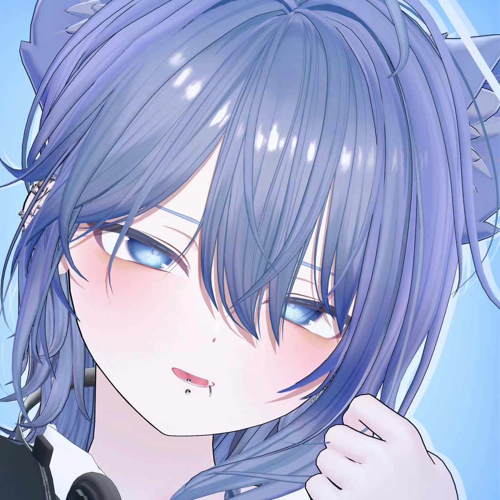 【ぷまちゃん専用】 face pierce set / リップシンク対応