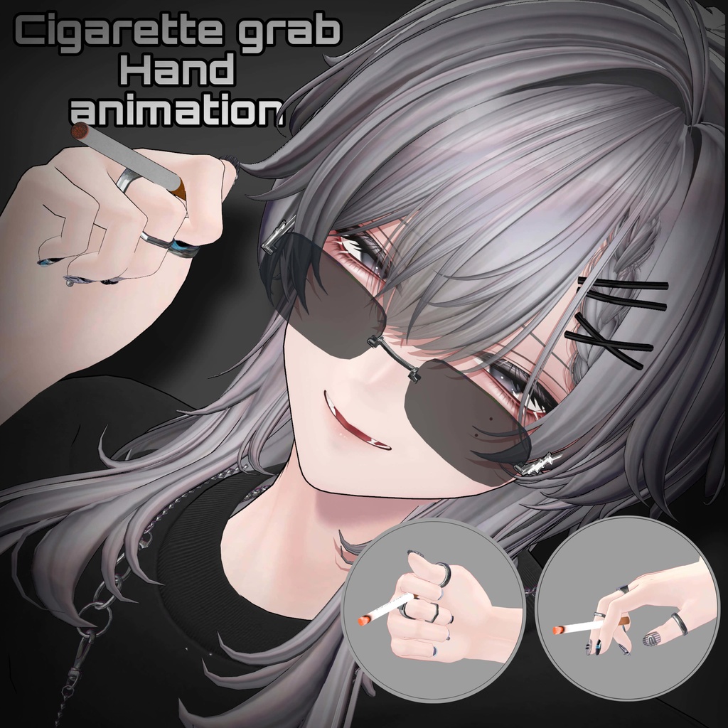 【Free / 無料】 cigarette grab hand animation