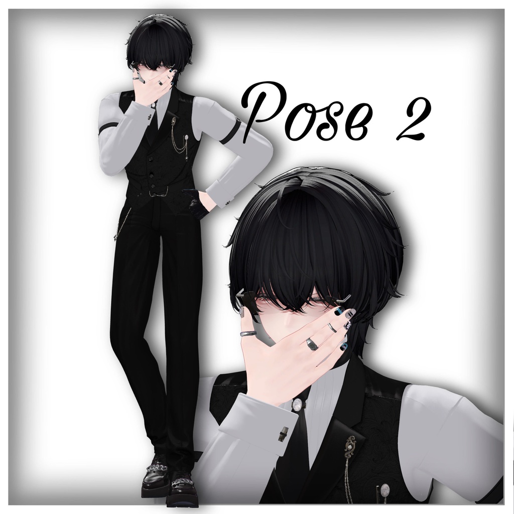 【Free / 無料】 glasses pose set