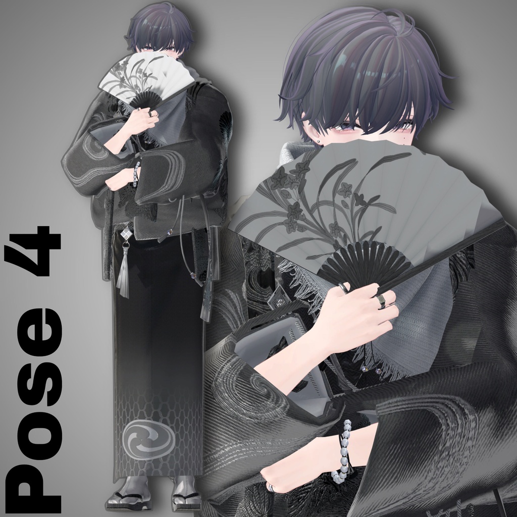 【APL対応】 Men's KIMONO POSE 10ポーズ