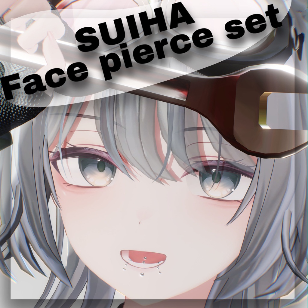 💗SALE💗【翠羽専用】face pierce set / リップシンク対応