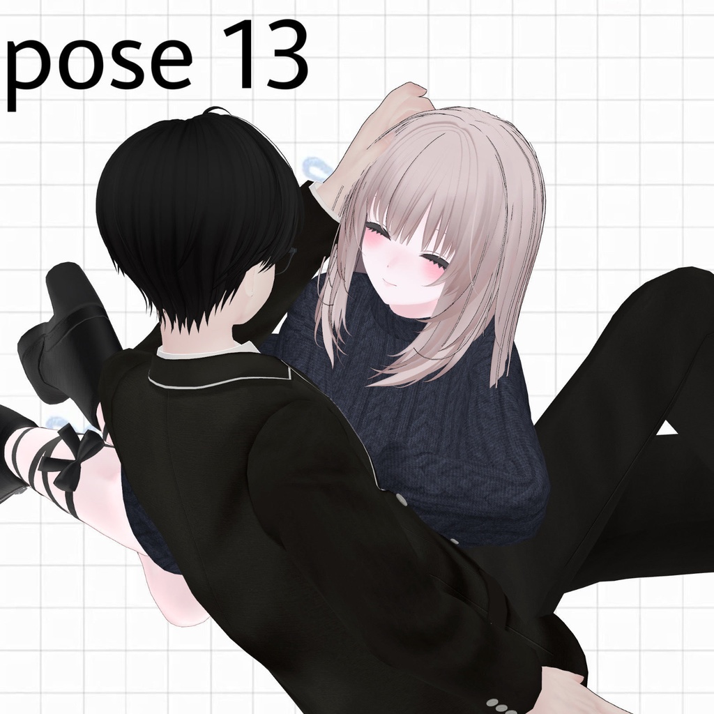 【APL対応】୨୧pair pose set୨୧ Kei&Nagi 15ポーズ