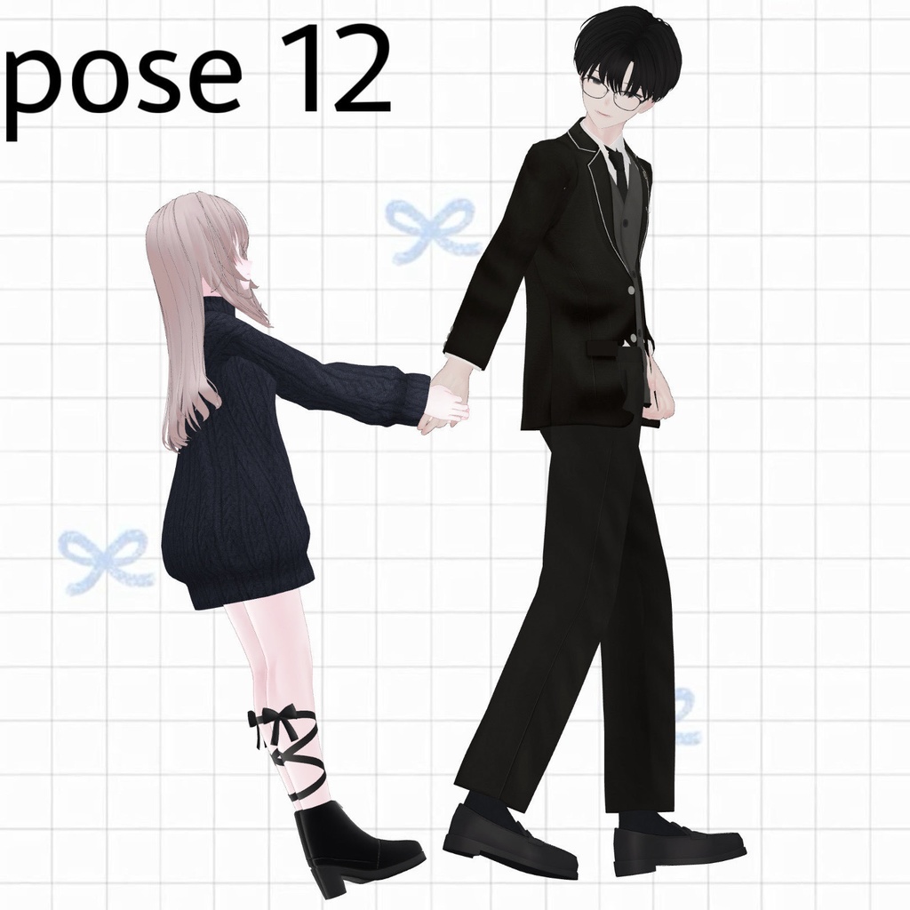 【APL対応】୨୧pair pose set୨୧ Kei&Nagi 15ポーズ