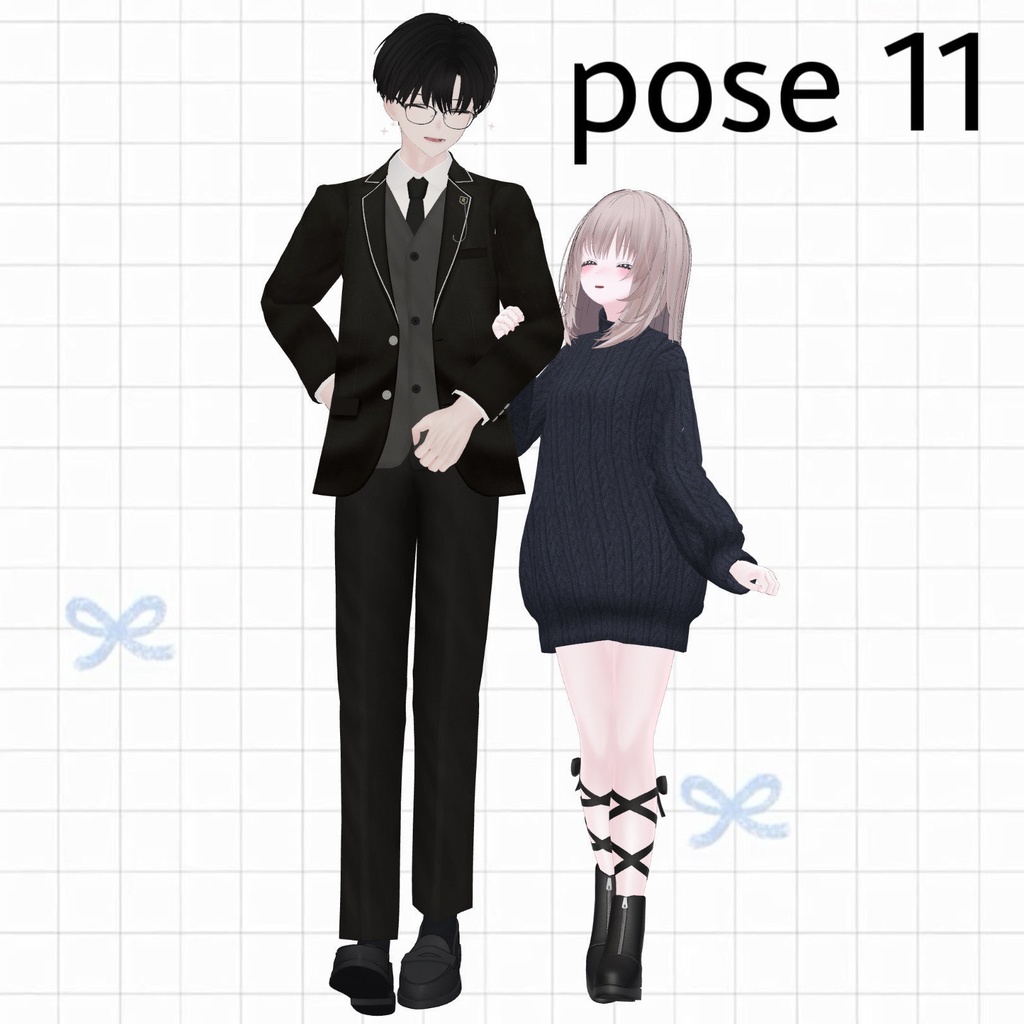【APL対応】୨୧pair pose set୨୧ Kei&Nagi 15ポーズ