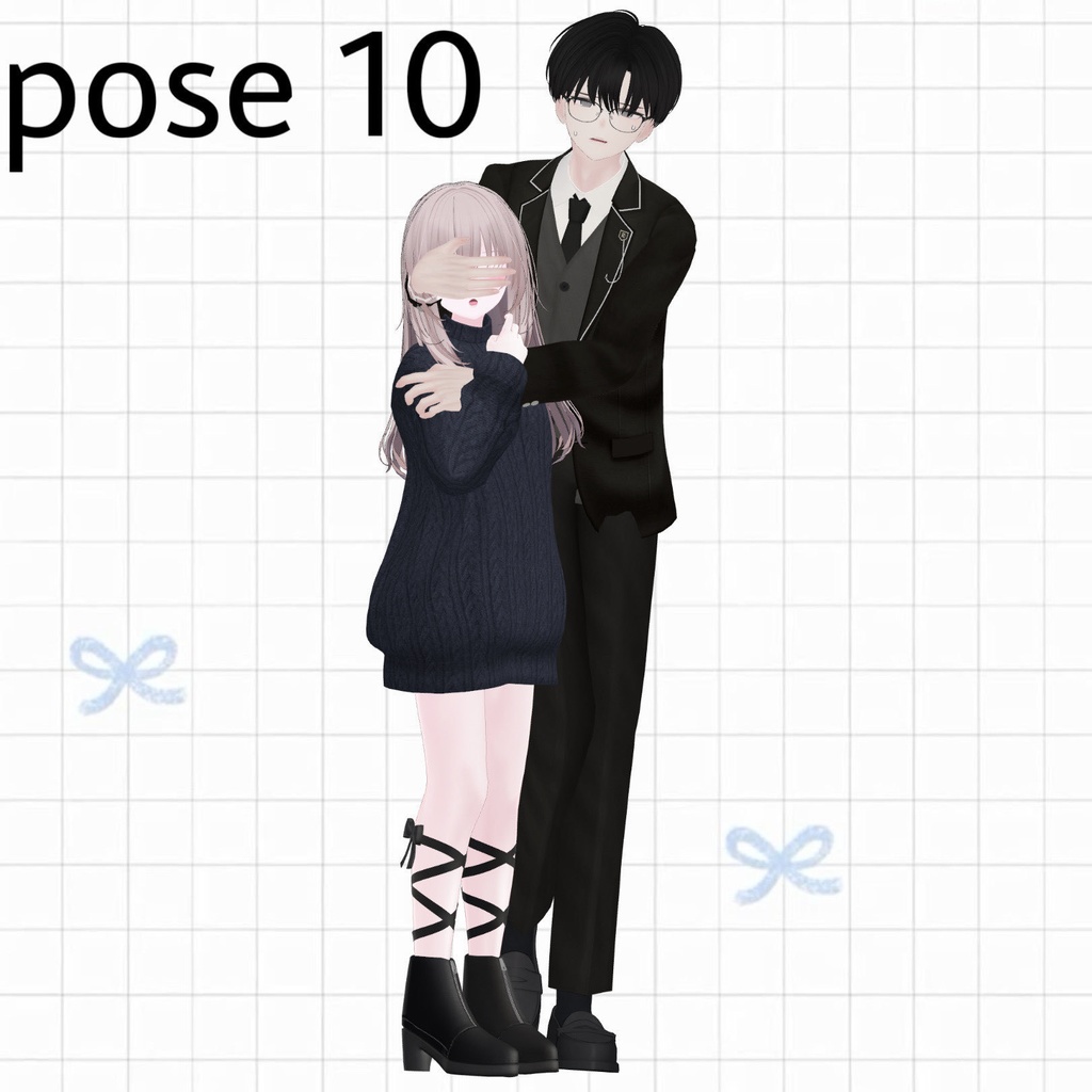 【APL対応】୨୧pair pose set୨୧ Kei&Nagi 15ポーズ