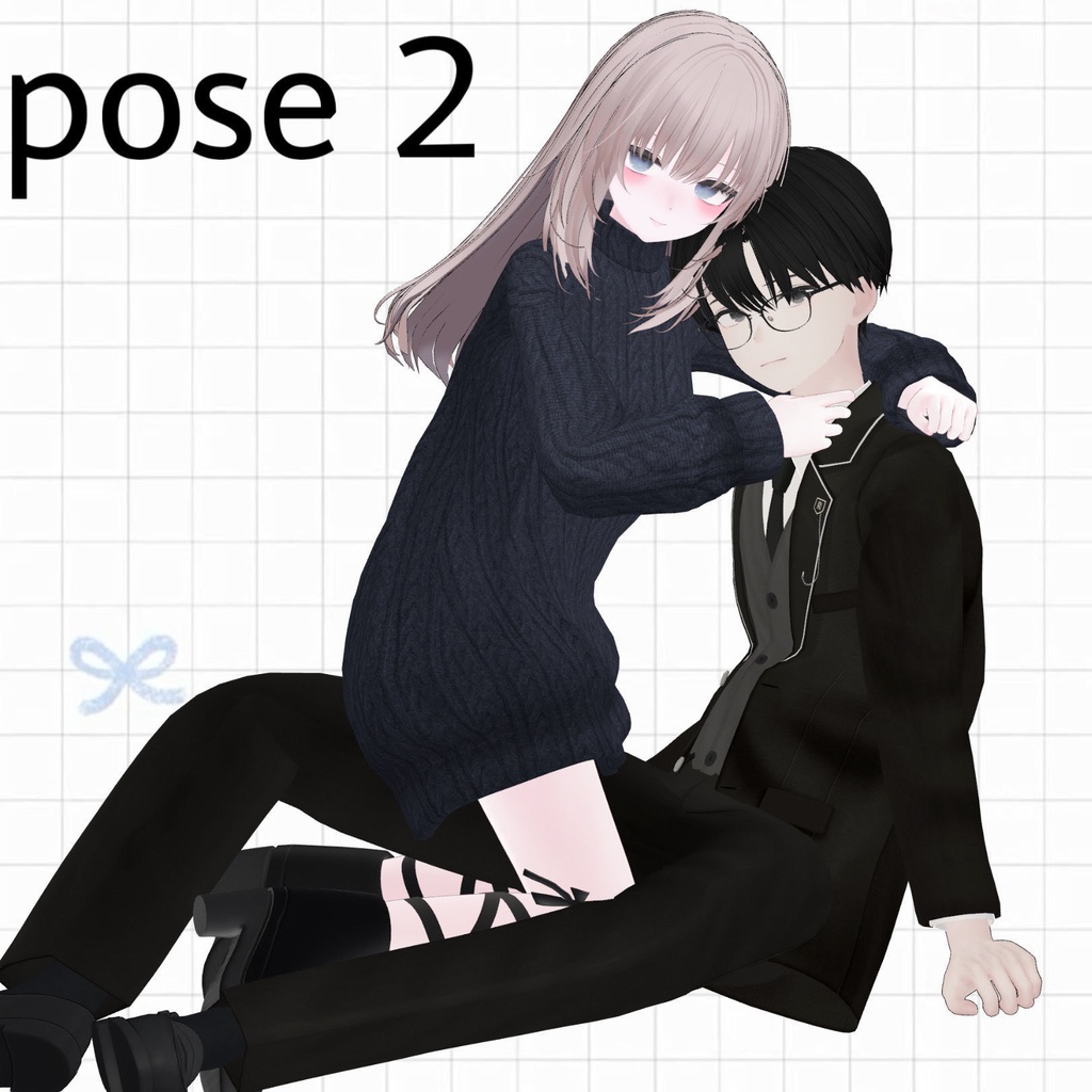 【APL対応】୨୧pair pose set୨୧ Kei&Nagi 15ポーズ