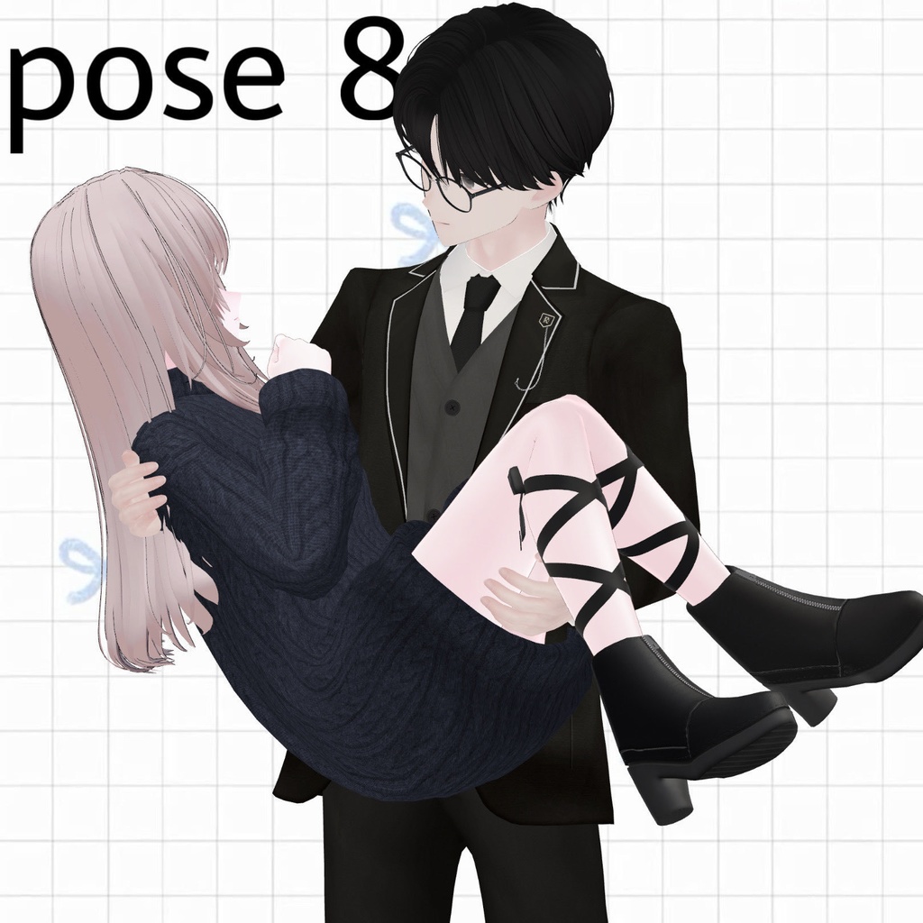 【APL対応】୨୧pair pose set୨୧ Kei&Nagi 15ポーズ