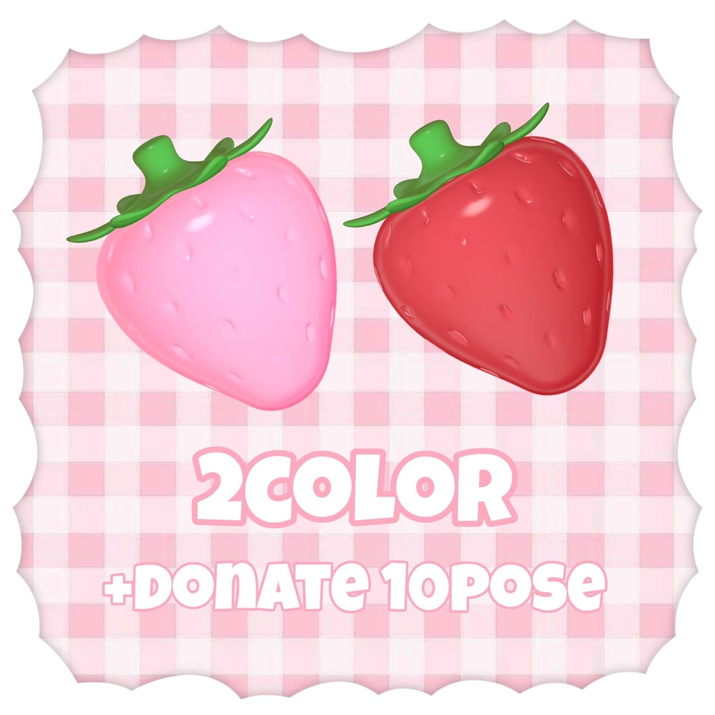 【一部Free】 Hug strawberry +pose