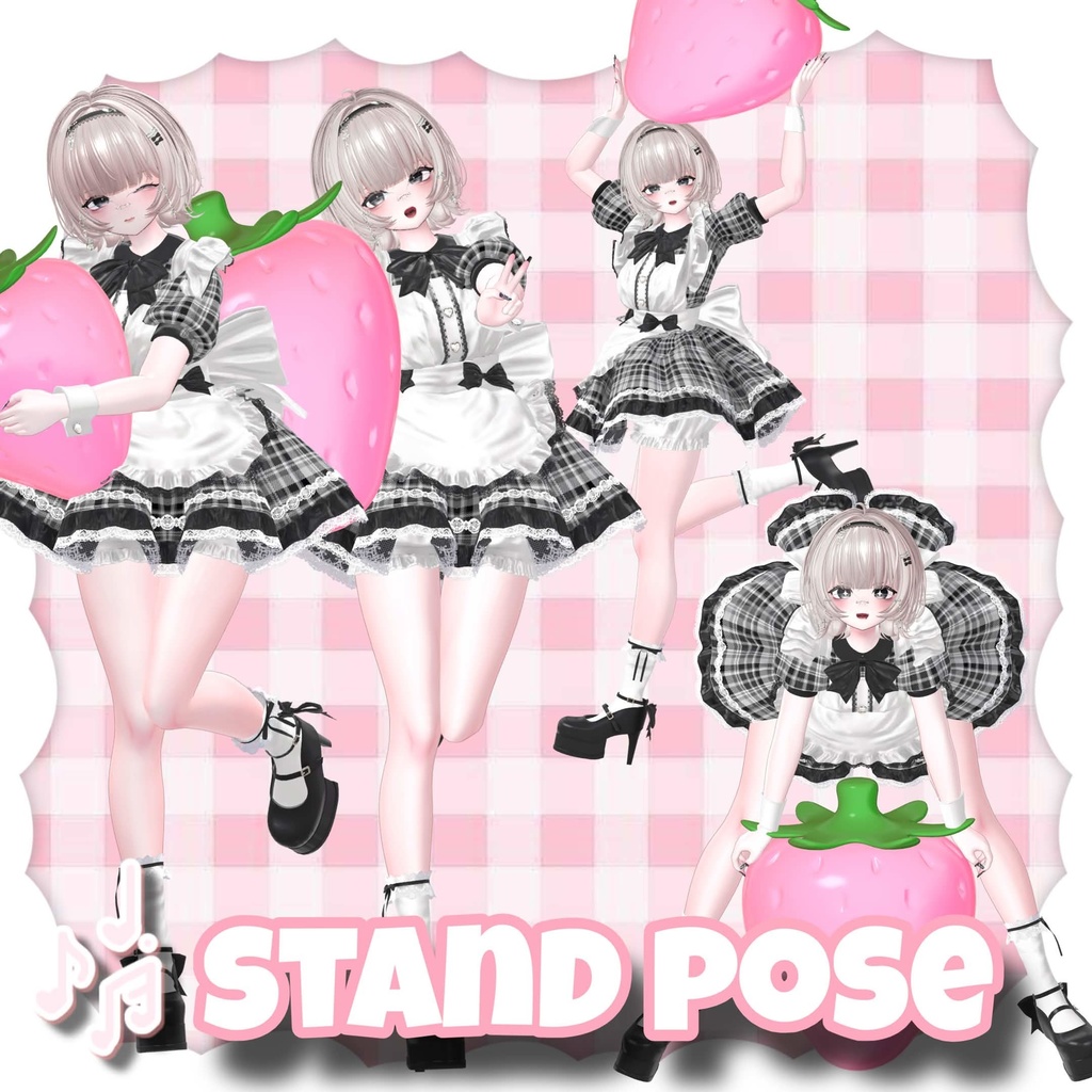 【一部Free】 Hug strawberry +pose