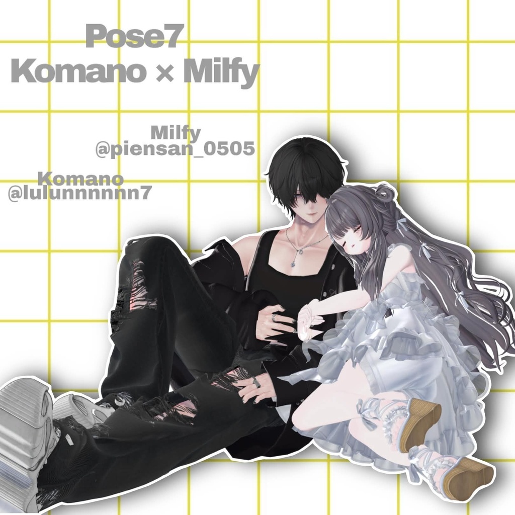【APL対応】୨୧pair pose set2୨୧ 15ポーズ