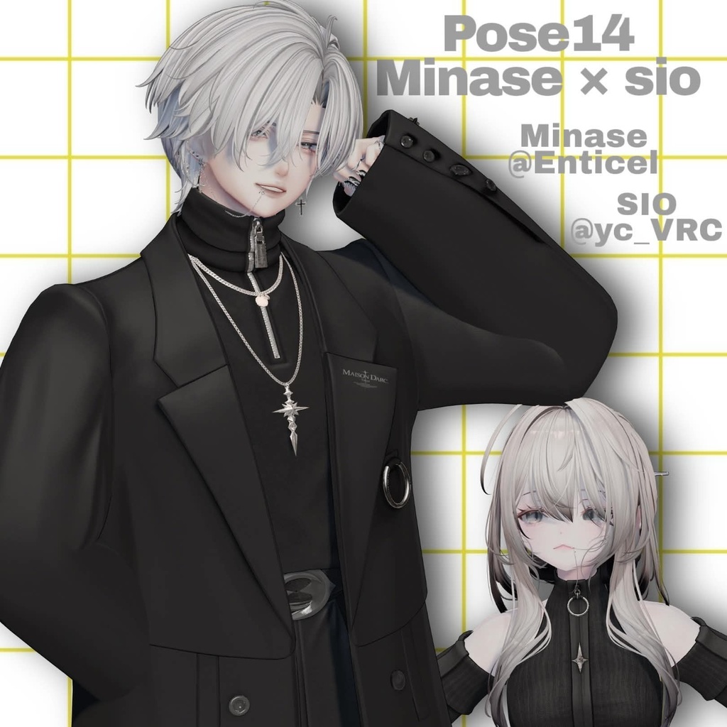 【APL対応】୨୧pair pose set2୨୧ 15ポーズ