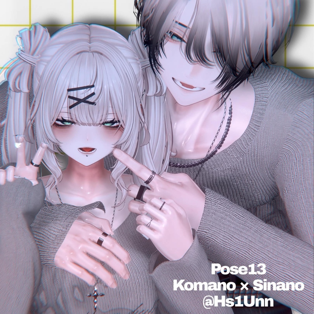 【APL対応】୨୧pair pose set2୨୧ 15ポーズ