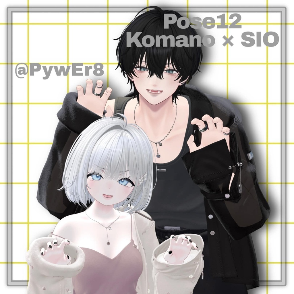 【APL対応】୨୧pair pose set2୨୧ 15ポーズ