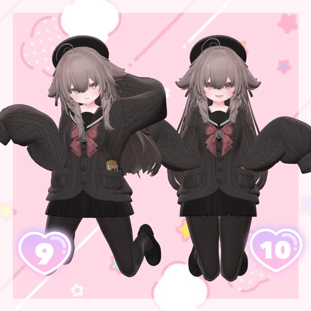 【Free / 無料】 萌え袖ポーズ 【APL対応】