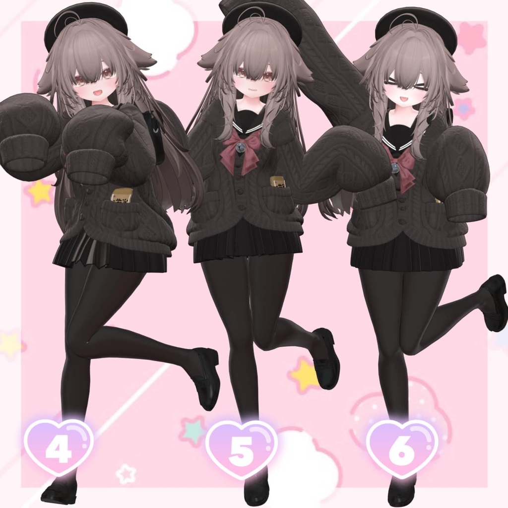 【Free / 無料】 萌え袖ポーズ 【APL対応】