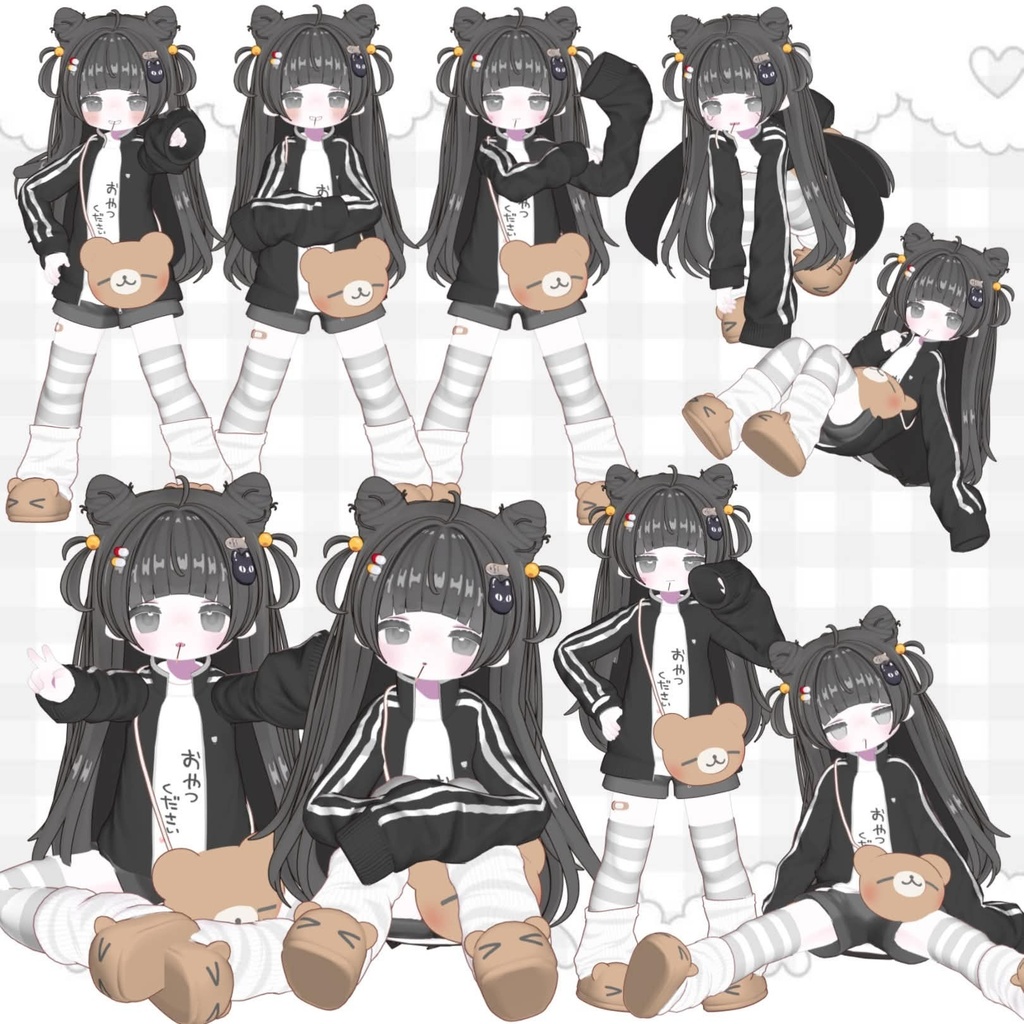 【APL対応】ちびっ子ポーズ 20pose