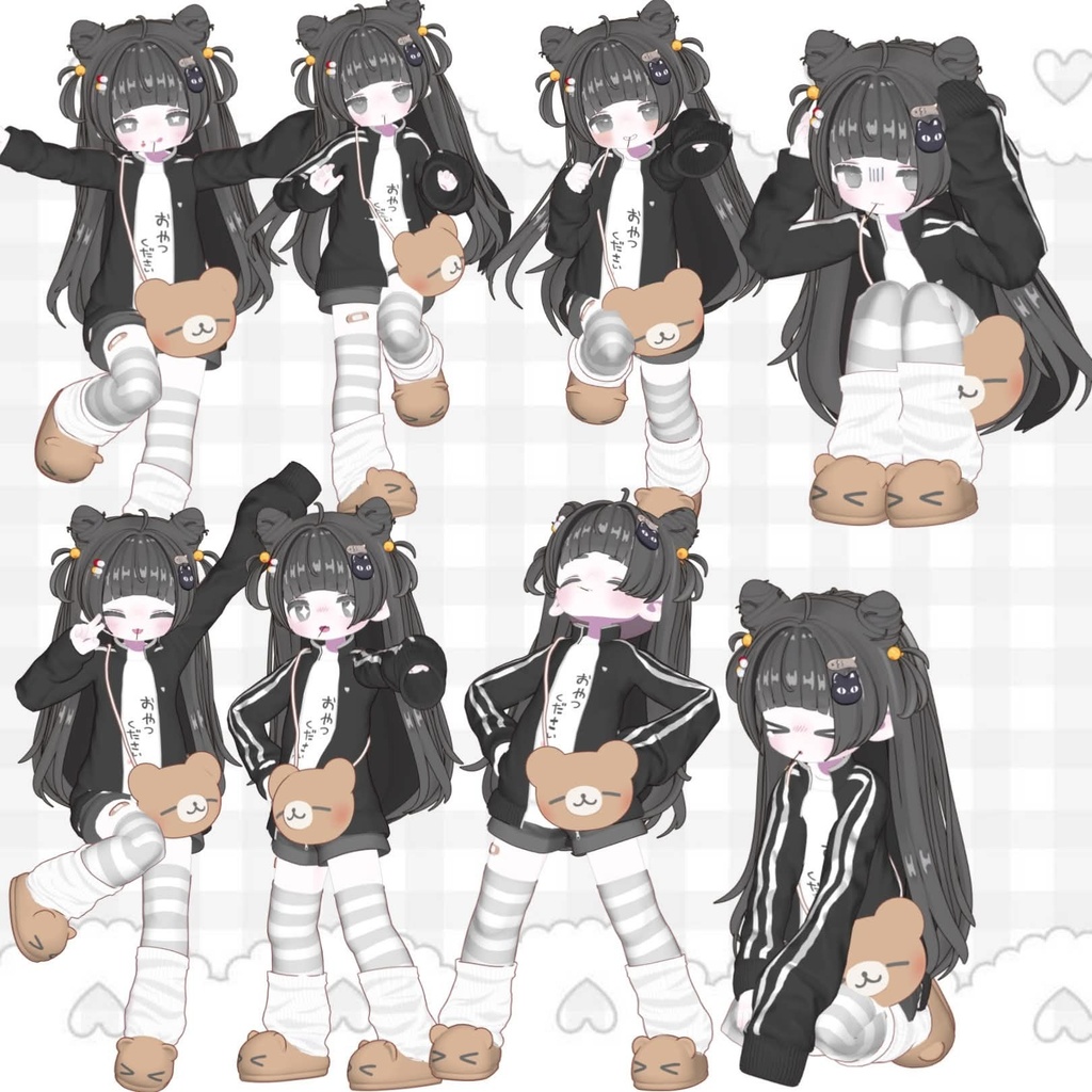 【APL対応】ちびっ子ポーズ 20pose