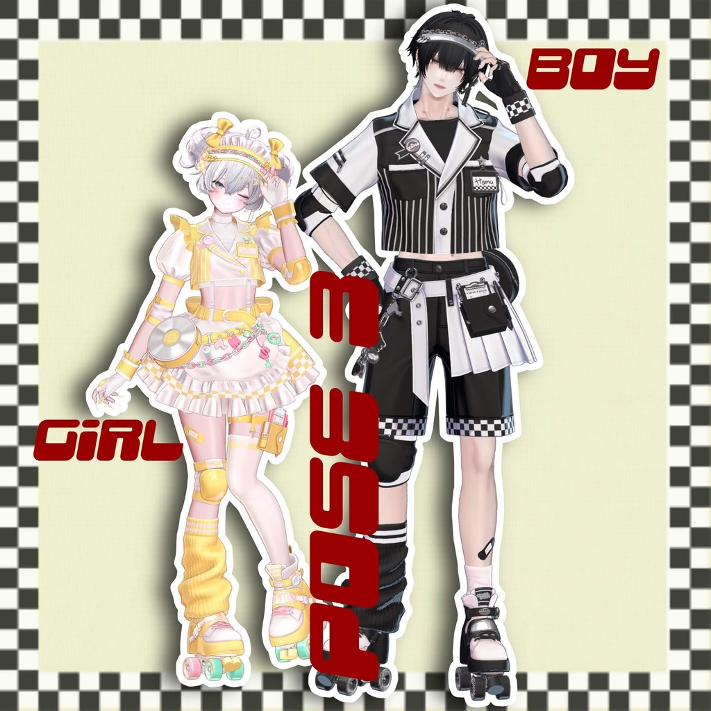 【APL対応】Café&Diner pose set 20pose