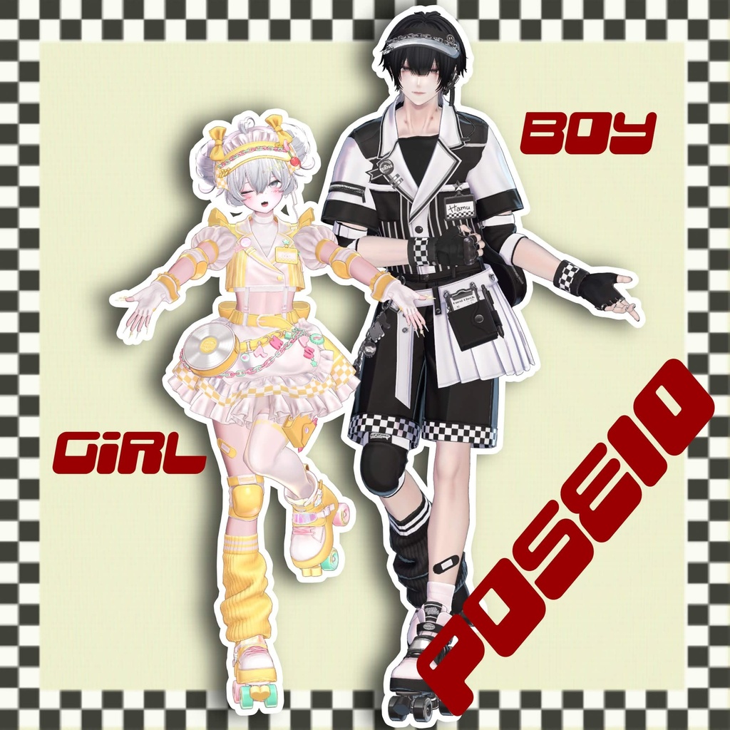【APL対応】Café&Diner pose set 20pose