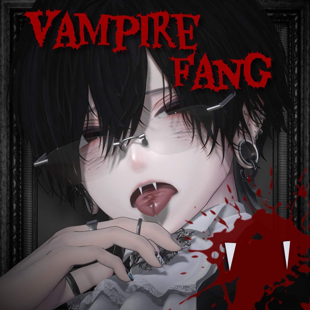 【10/31まで無料】 vampire fang 【リップシンク対応】