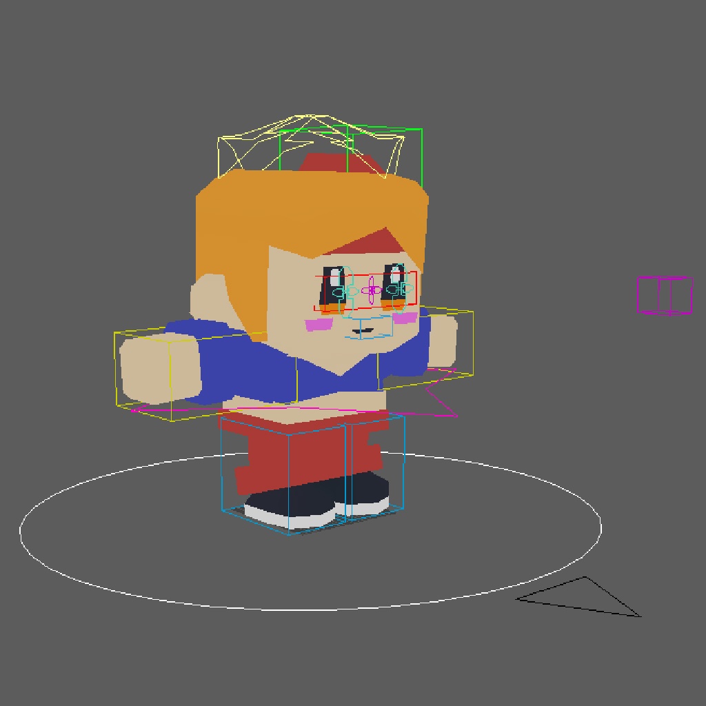 【Free/無料】Colly (コリー)【3Dモデル/リグ】【ローポリゴン】