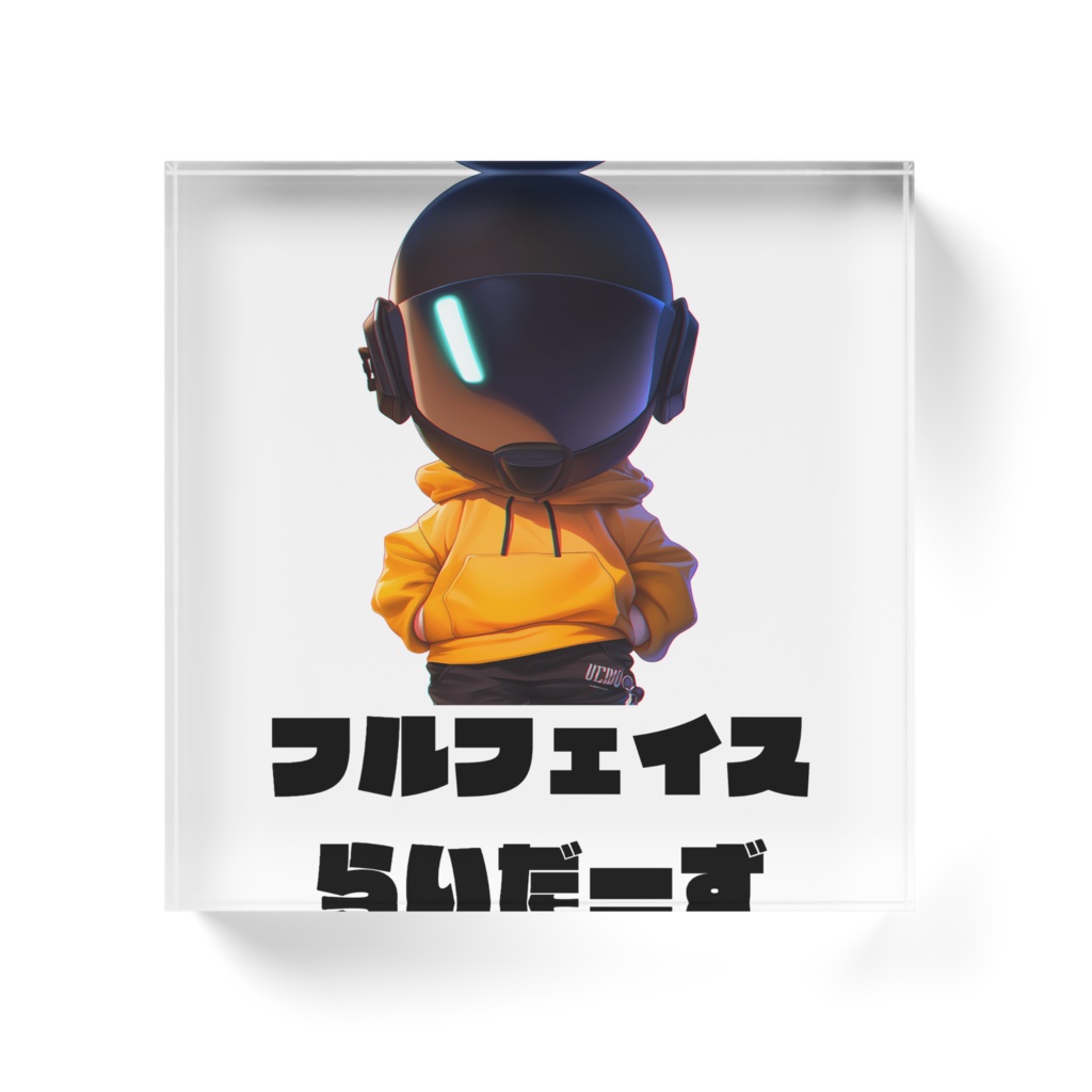 フルフェイスらいだーず アイコン君 アクリルブロック