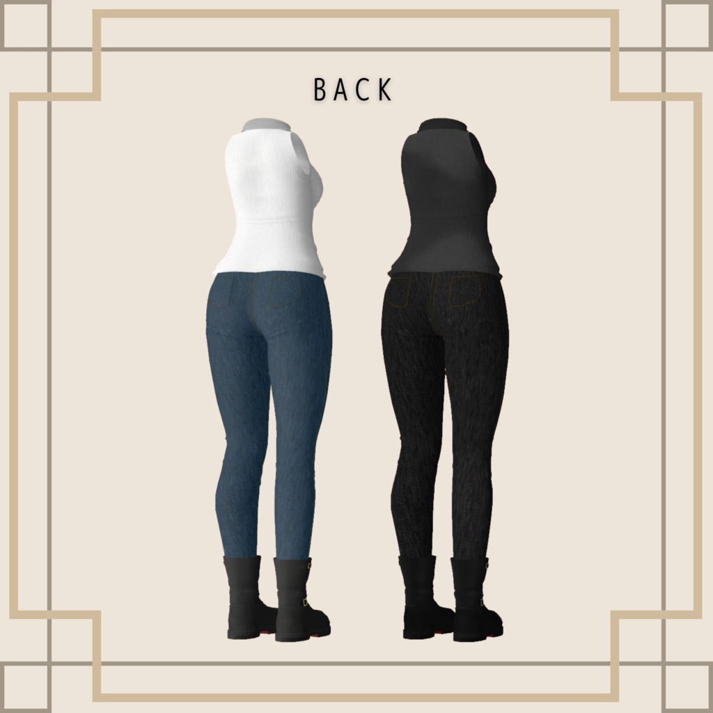 桔梗ちゃん用 ノースリーブセーターコーデ