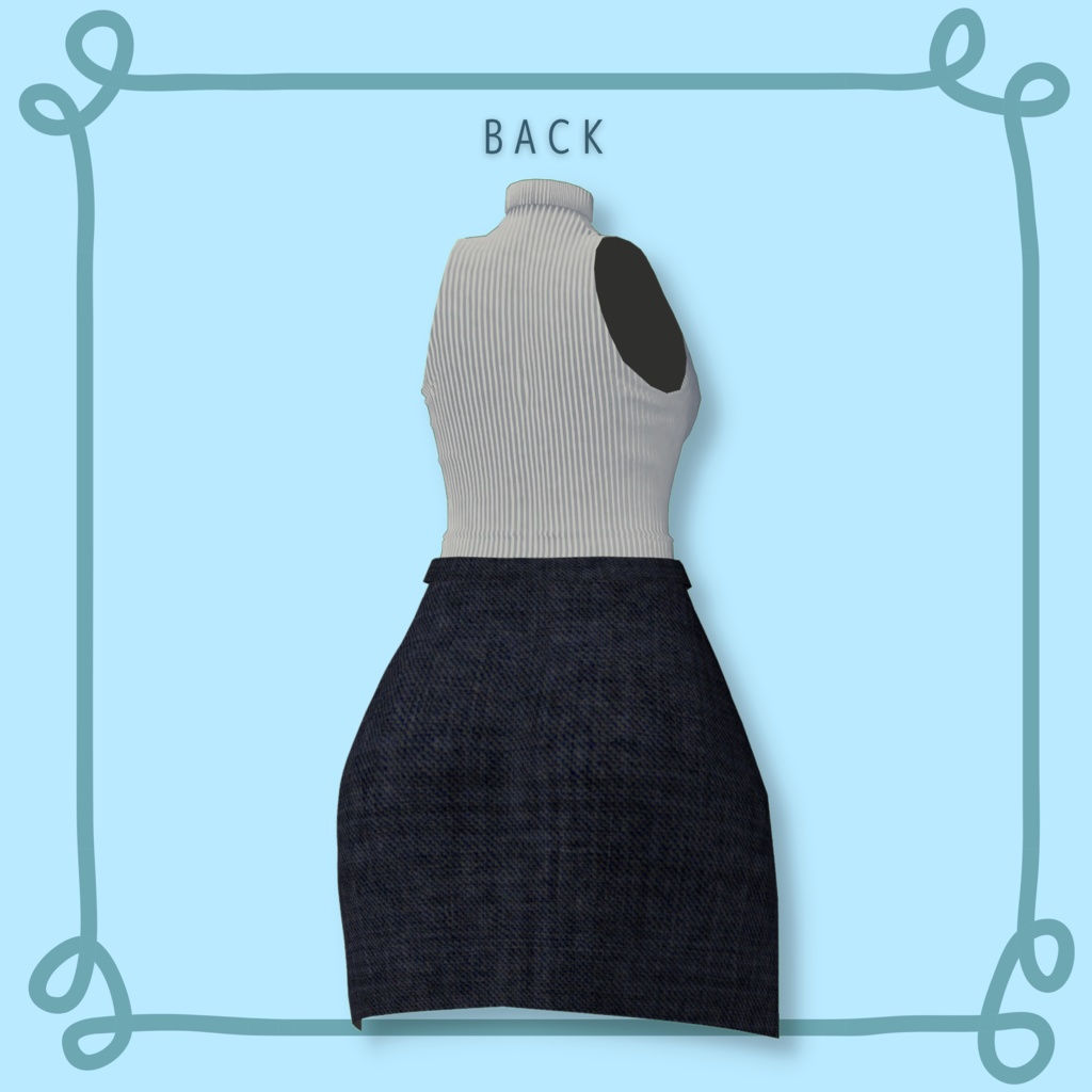 竜胆ちゃん用 「ノースリーブ&スリットスカートコーデ」