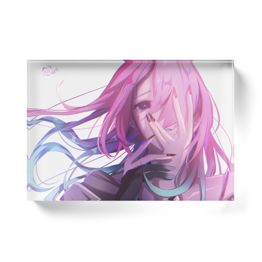 Vtuber寝起ちるアクリルブロック【春霞】