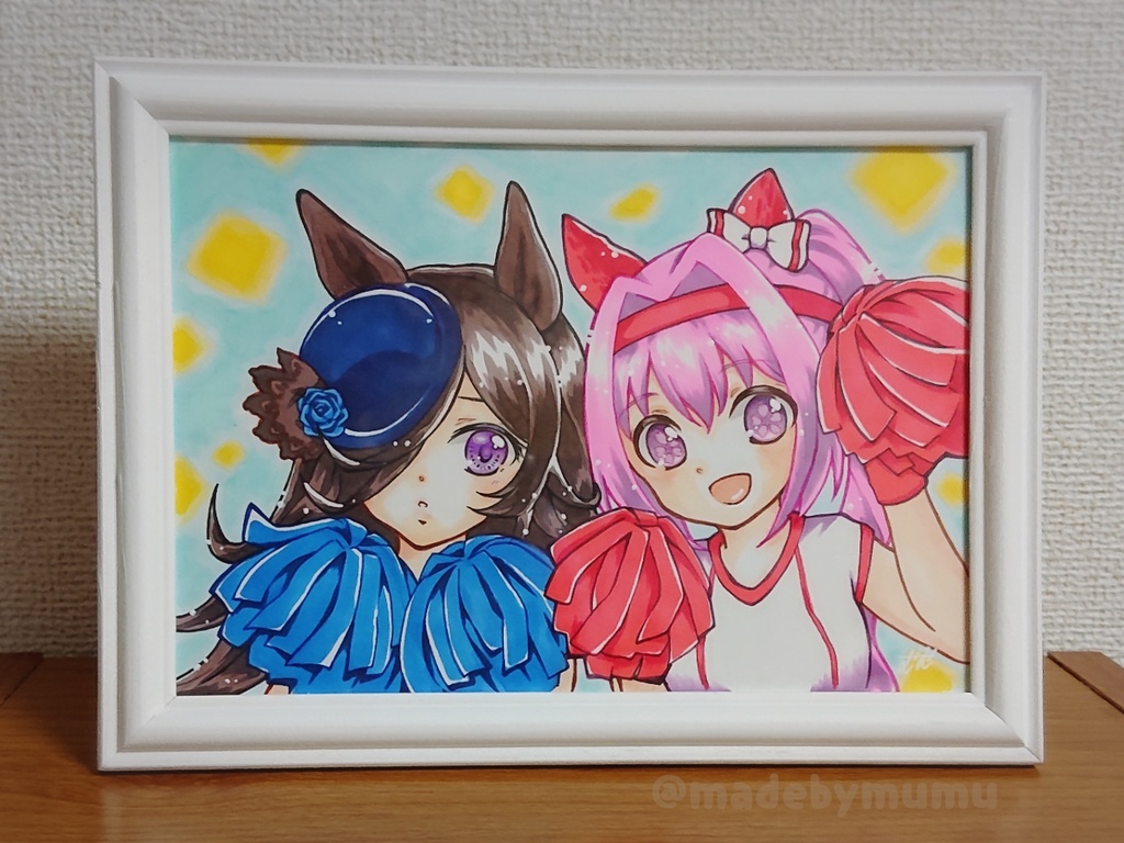 ウマ娘ウラライスA5額装原画