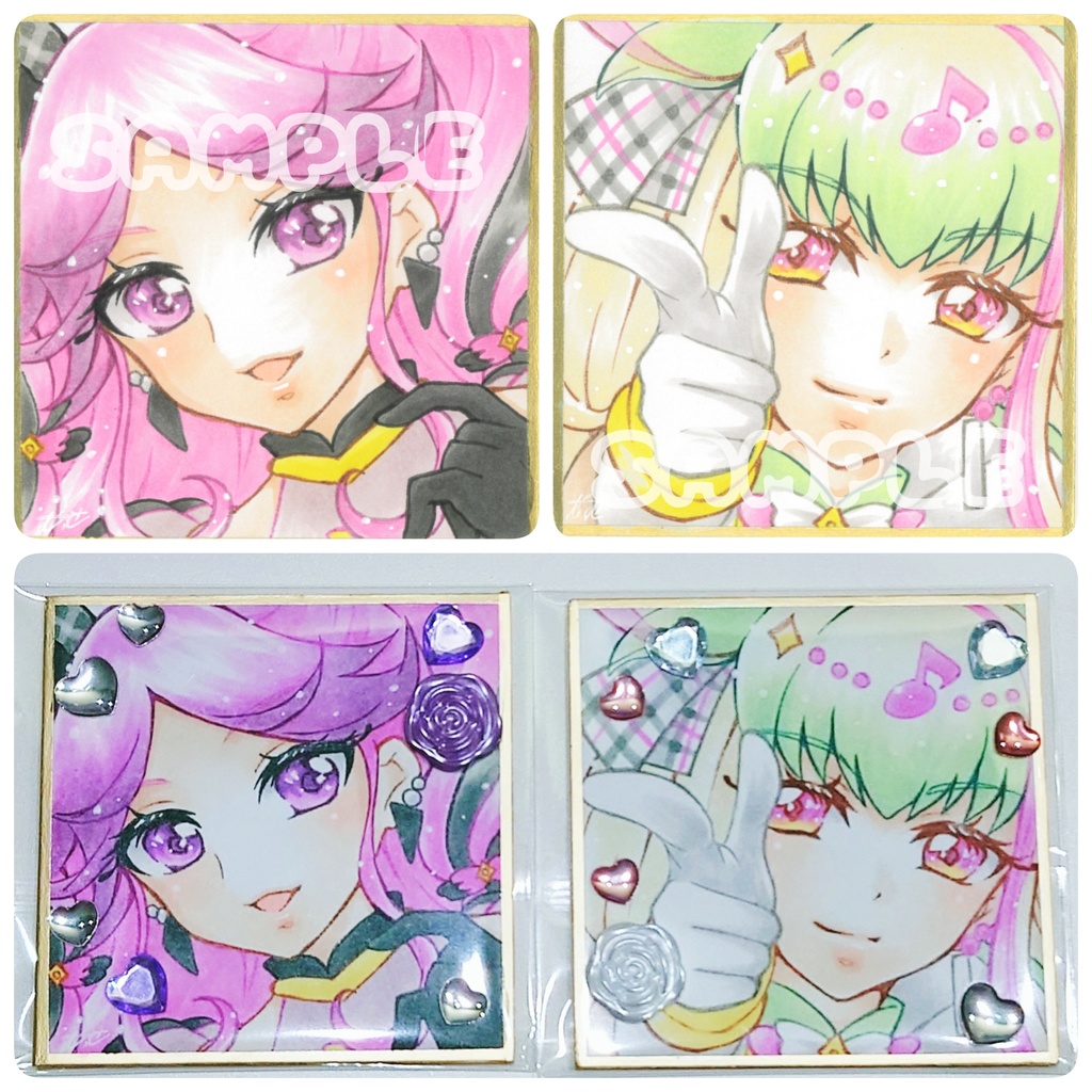 キミプリ ズキューン キッス 直筆イラスト色紙