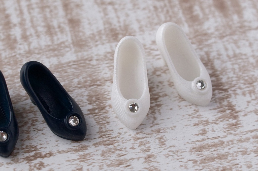 ◆受注生産◆ハルモニアシリーズ用ラインストーンパンプス/ハンドメイド品