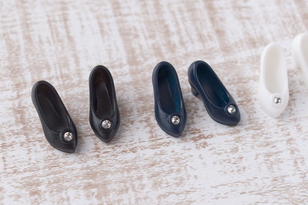 ◆受注生産◆ハルモニアシリーズ用ラインストーンパンプス/ハンドメイド品