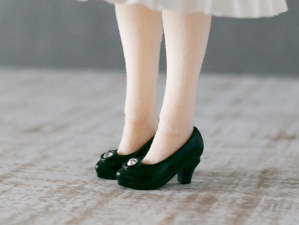 ◆受注生産◆ハルモニアシリーズ用ラインストーンパンプス/ハンドメイド品