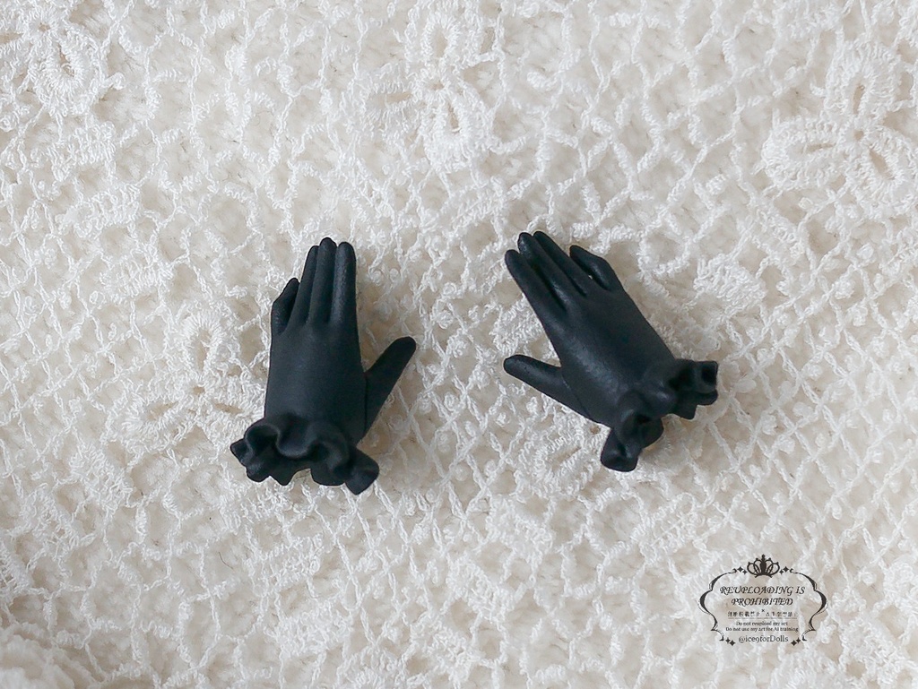 ◆受注生産◆ハルモニアシリーズ用フリル手袋/ハンドメイド