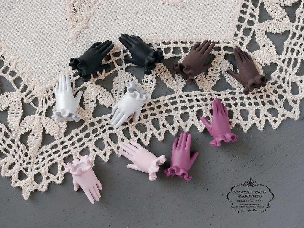 ◆受注生産◆ハルモニアシリーズ用フリル手袋/ハンドメイド