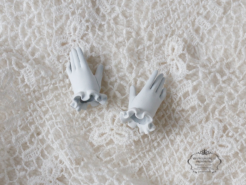 ◆受注生産◆ハルモニアシリーズ用フリル手袋/ハンドメイド