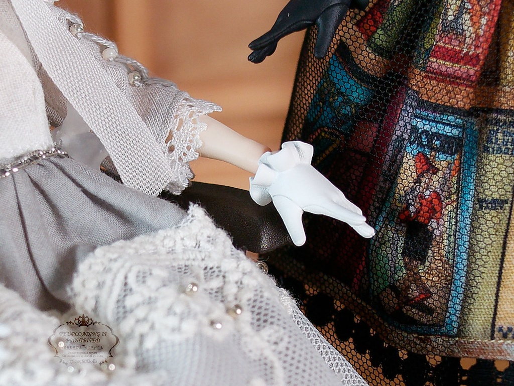 ◆受注生産◆ハルモニアシリーズ用フリル手袋/ハンドメイド