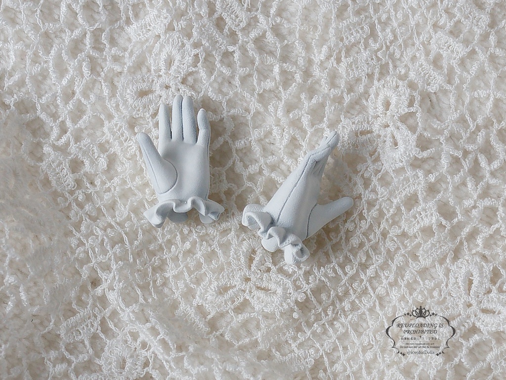 ◆受注生産◆ハルモニアシリーズ用フリル手袋/ハンドメイド