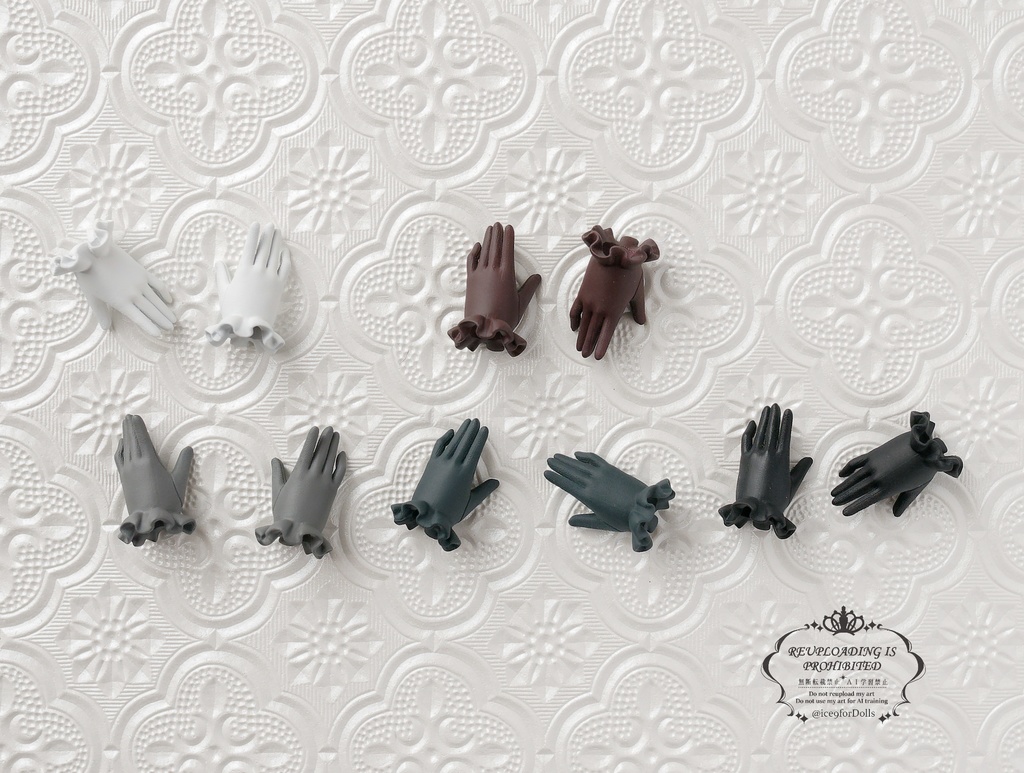 ◆受注生産◆ハルモニアシリーズ用フリル手袋/ハンドメイド