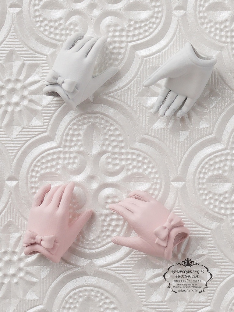 ◆受注生産◆ハルモニアシリーズ用リボン手袋2種/ハンドメイド